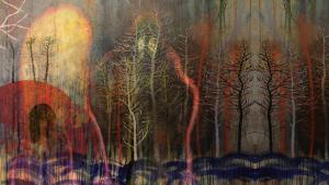 Cover artwork by Stanley Donwood for the album The King of Limbs by Radiohead